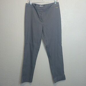 Calvin Klein gray pinstripe stretch pants